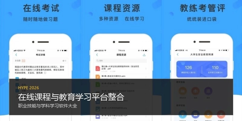 在线课程与教育学习平台整合