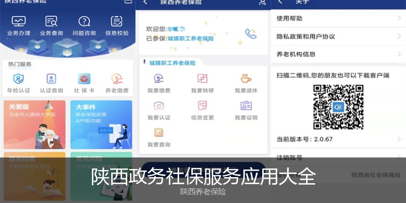陕西政务社保服务应用大全