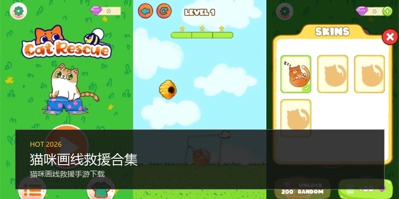 猫咪画线救援合集