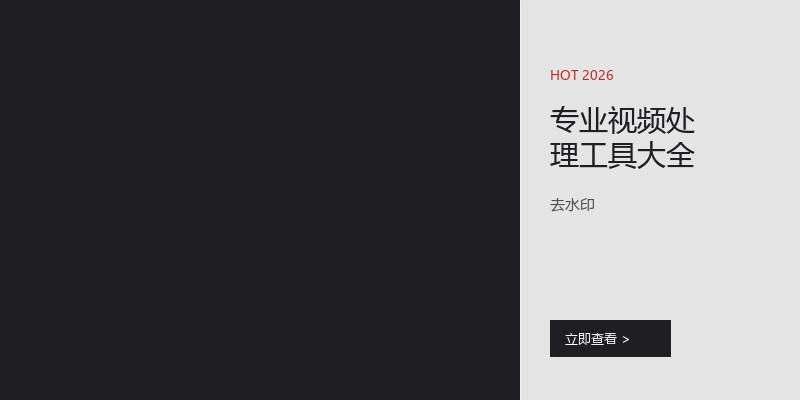 专业视频处理工具大全
