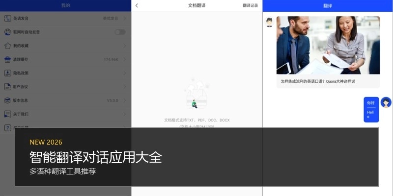智能翻译对话应用大全