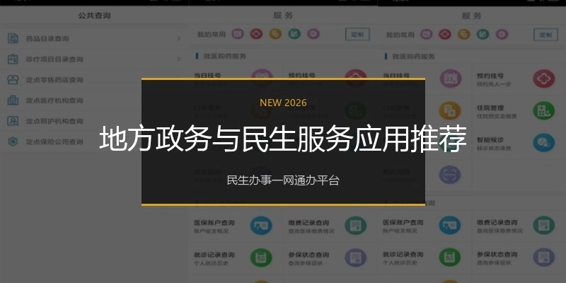 地方政务与民生服务应用推荐