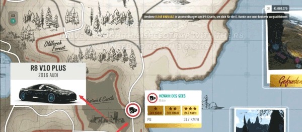 极限竞速地平线4手机版财富岛宝藏地图